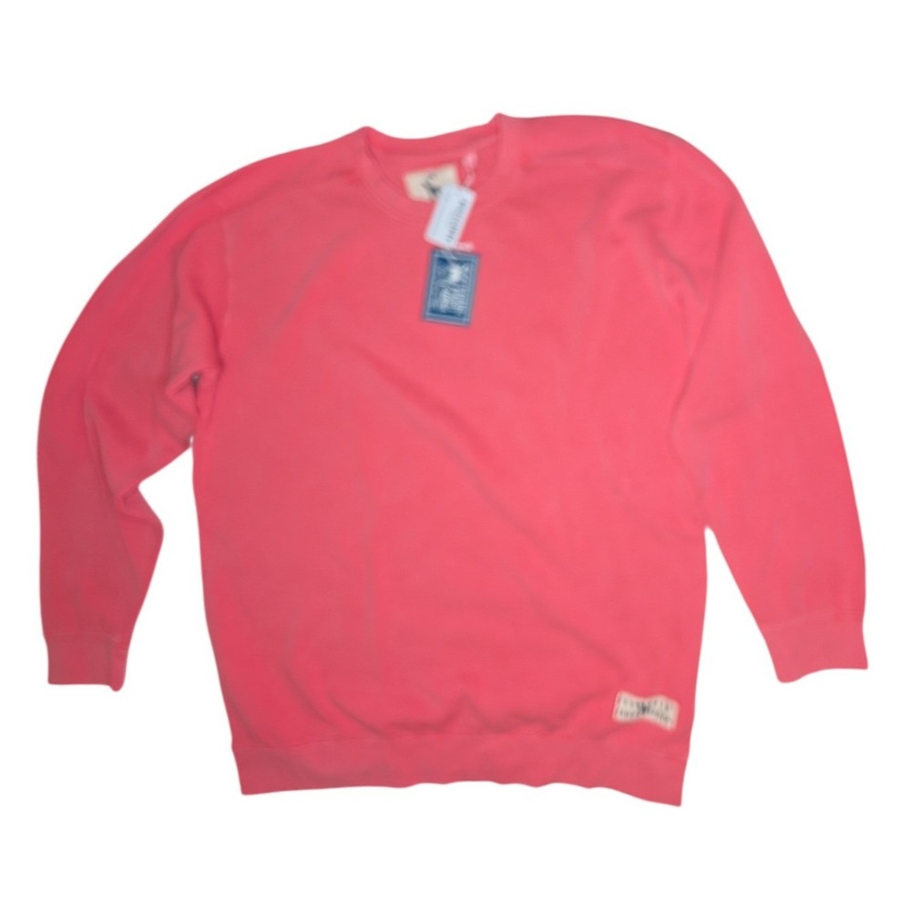 Southern Fried Cotton Sweatshirt Womens 2XL Pink Watermelon Pigment Dyed